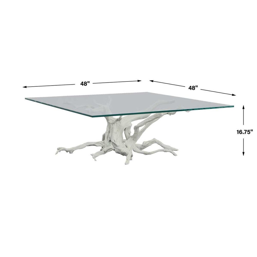 Big Sur Coffee Table - White, 2 Cartons
