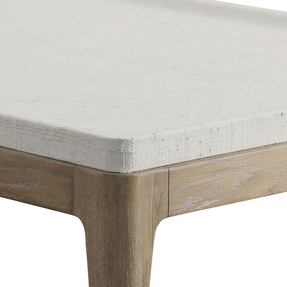 White Linen Coffee Table