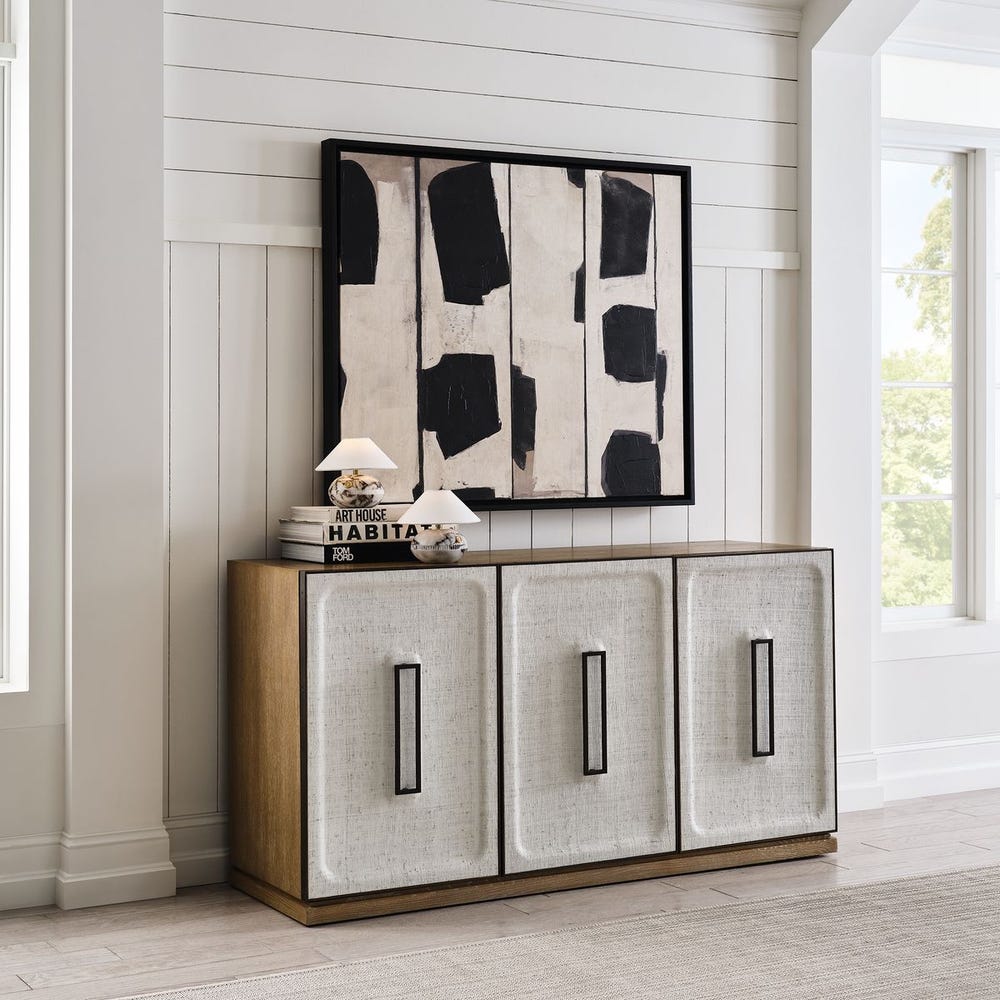 White Linen 3 Door Cabinet
