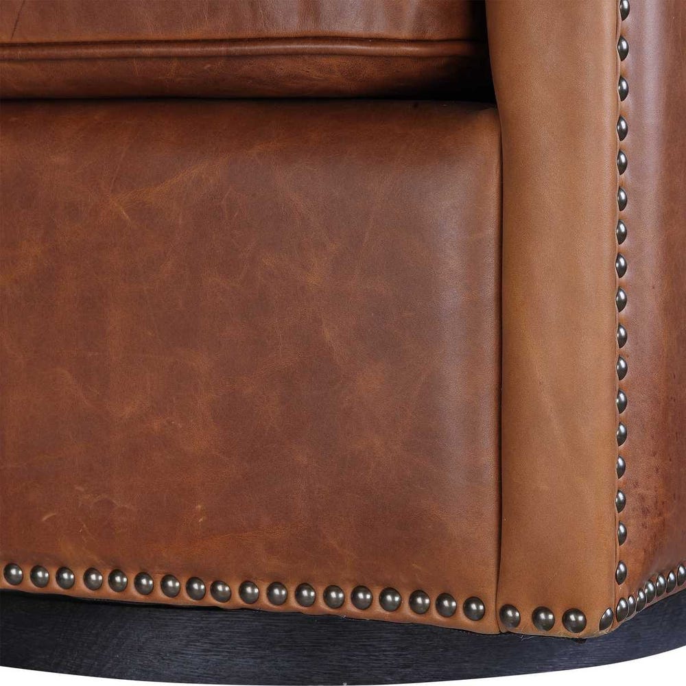 Roosevelt Swivel Chair - Cognac