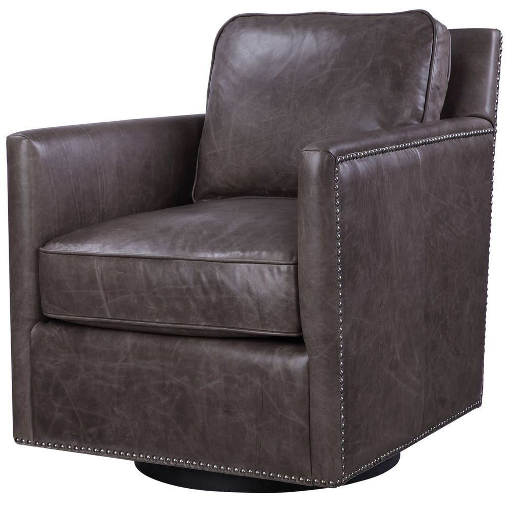 Roosevelt Swivel Chair - Smoke
