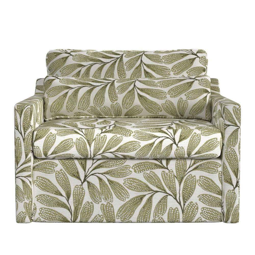 Slope Swivel Chair-and-a-Half - Hedge Green