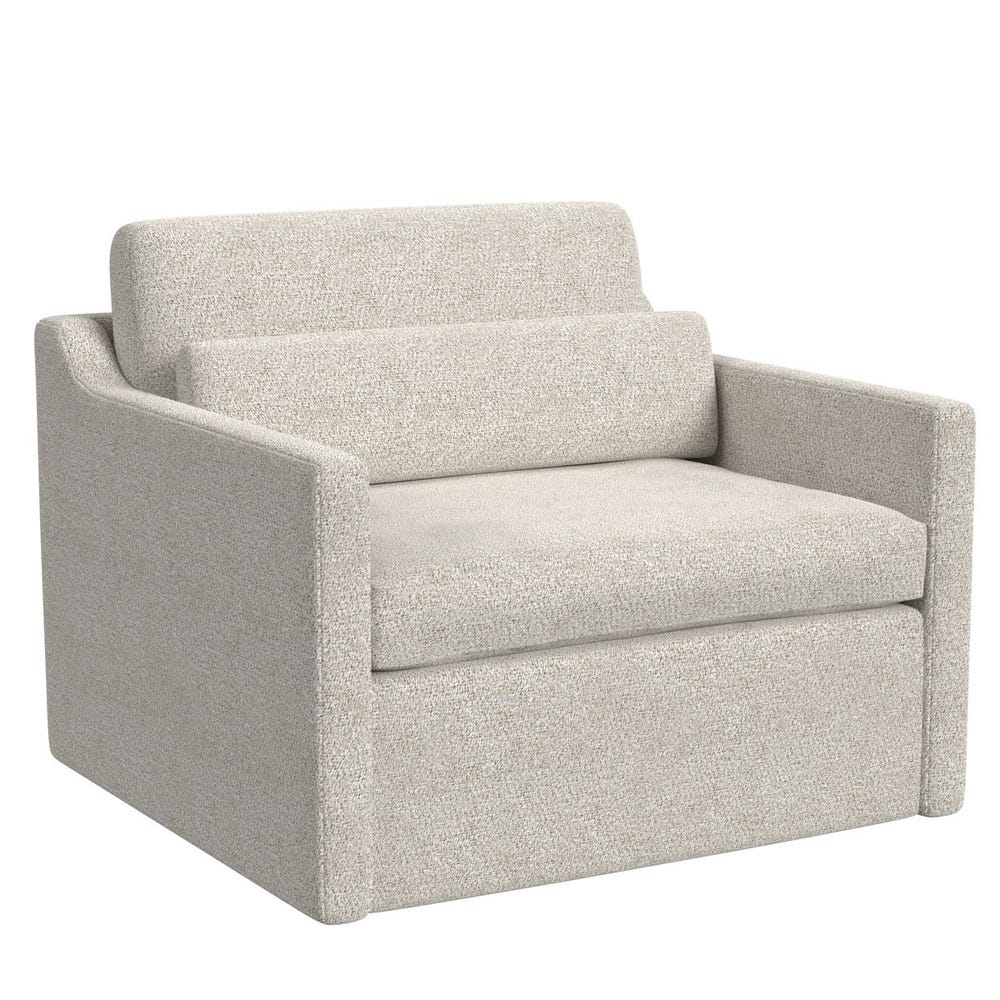 Slope Swivel Chair-and-a-Half - Snuggle Vanilla