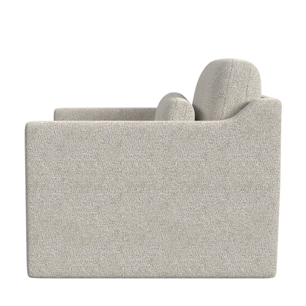 Slope Swivel Chair-and-a-Half - Snuggle Vanilla