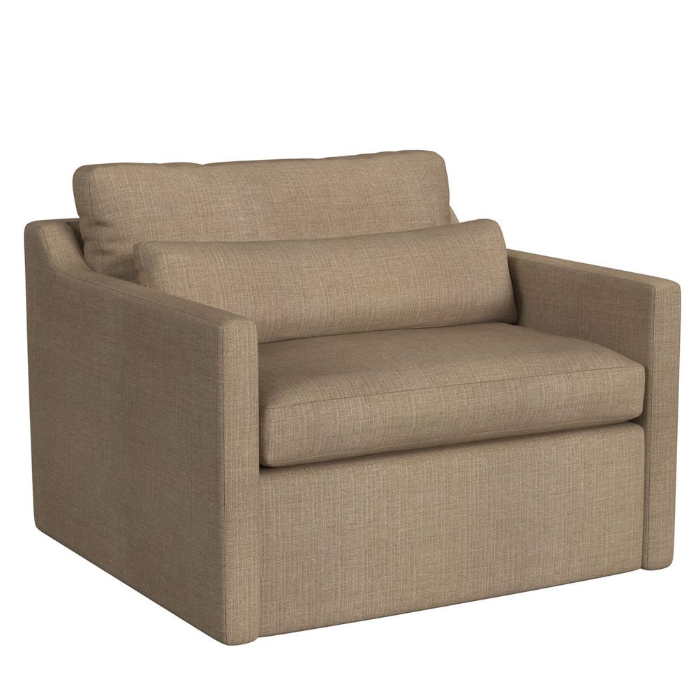 Slope Swivel Chair-and-a-Half - Lush Tawny