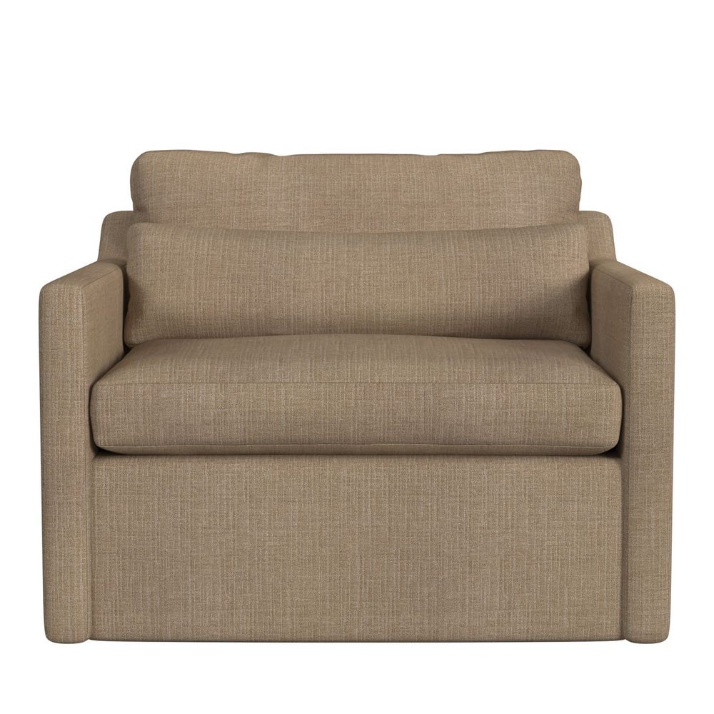 Slope Swivel Chair-and-a-Half - Lush Tawny