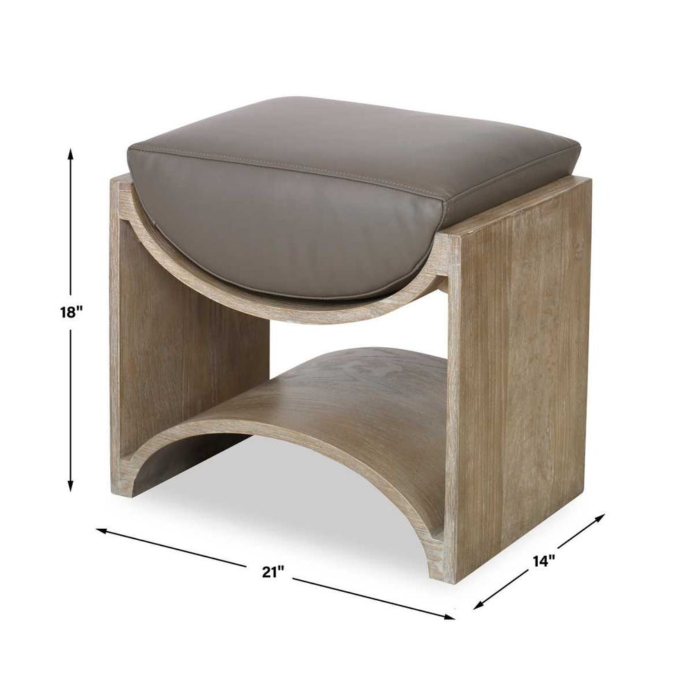 Cradle Bench - Weathered Oak