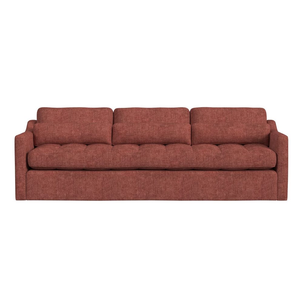 Slope 90 inch Sofa - Vintage Tea Rose