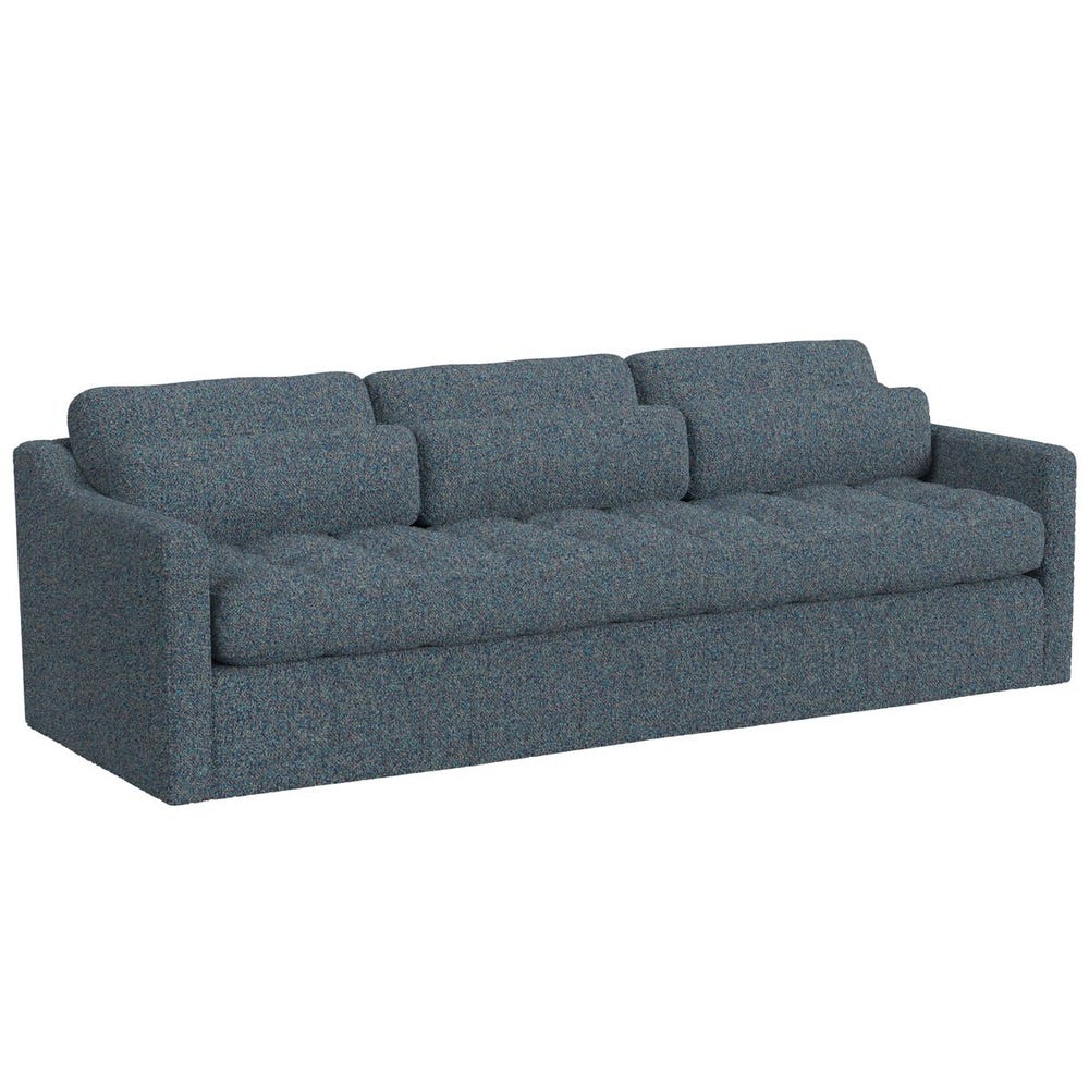 Slope 90 inch Sofa - Tweedy Bird Jewel