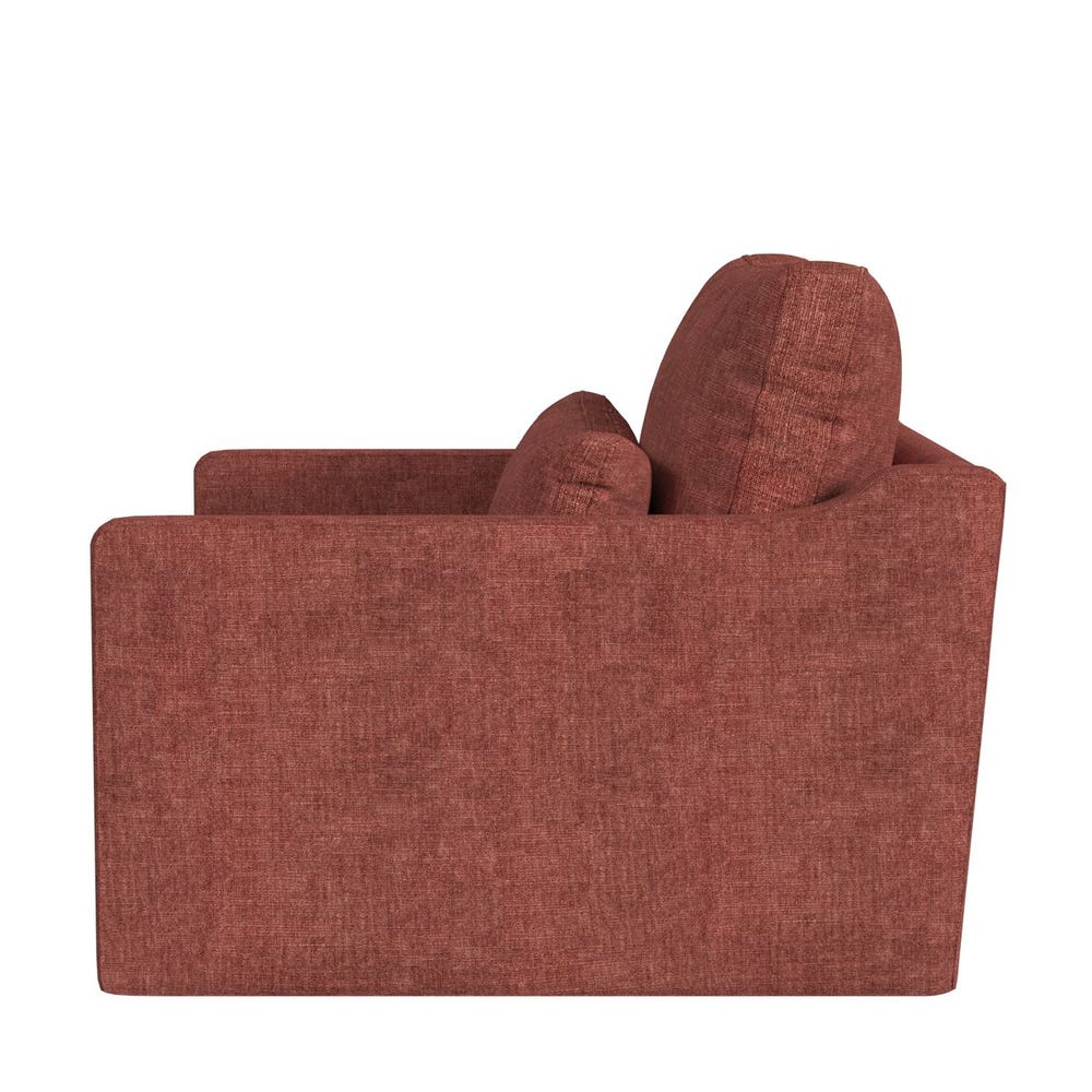Slope Tufted Swivel Chair-and-a-Half - Vintage Tea Rose