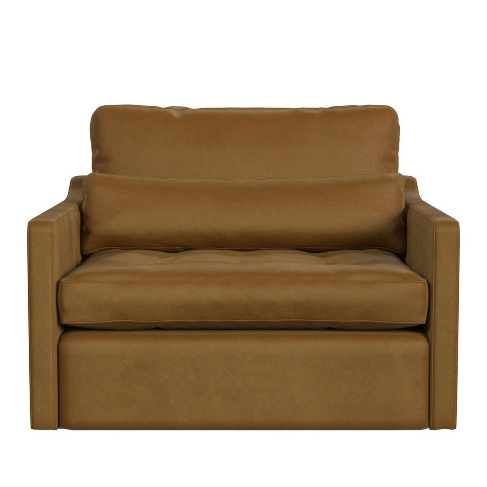 Slope Tufted Swivel Chair-and-a-Half - Bliss Bronze