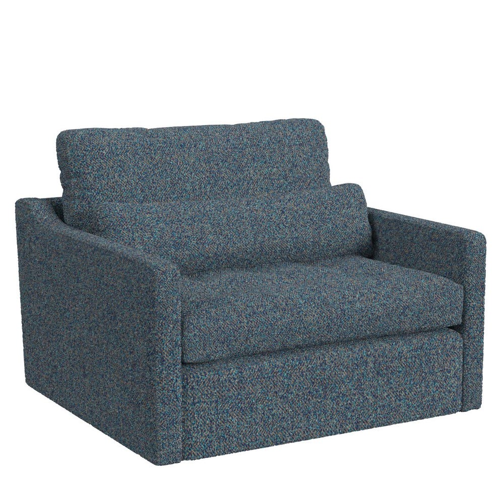 Slope Tufted Swivel Chair-and-a-Half - Tweedy Bird Jewel