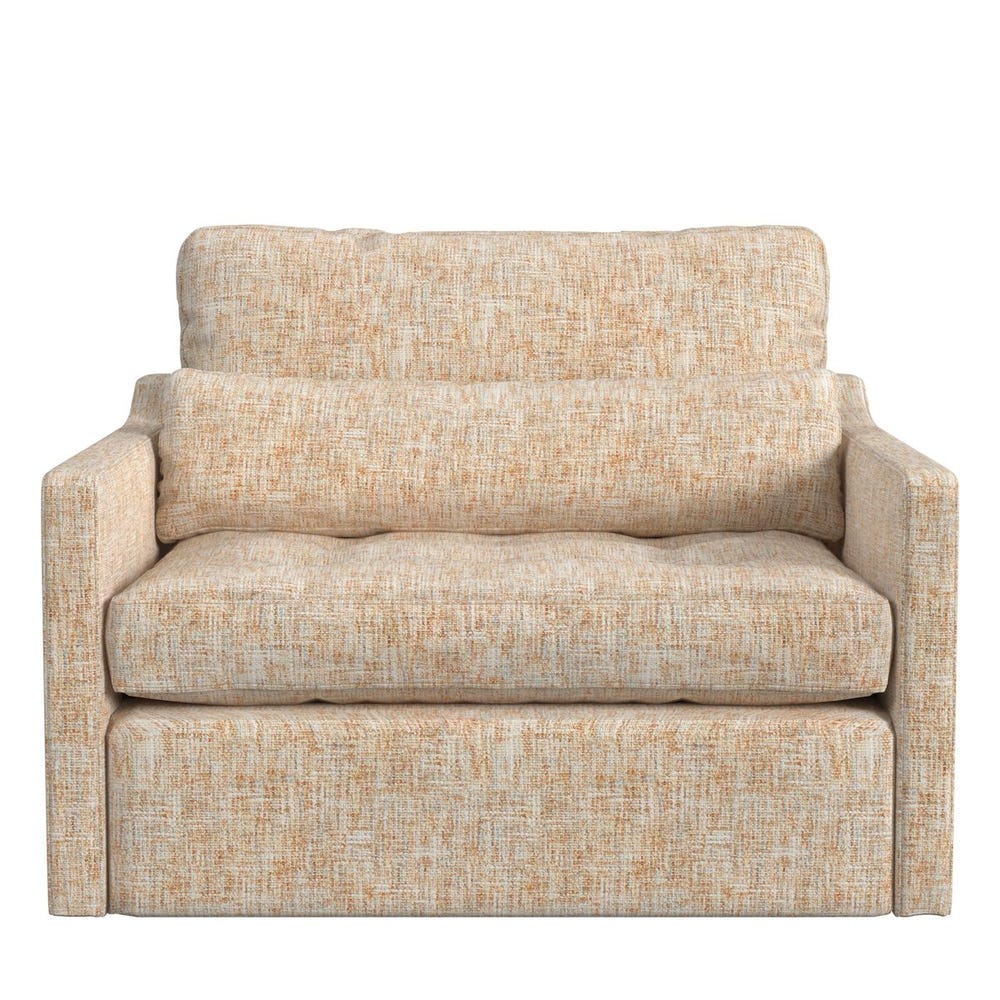 Slope Tufted Swivel Chair-and-a-Half- Thatched Butterscotch