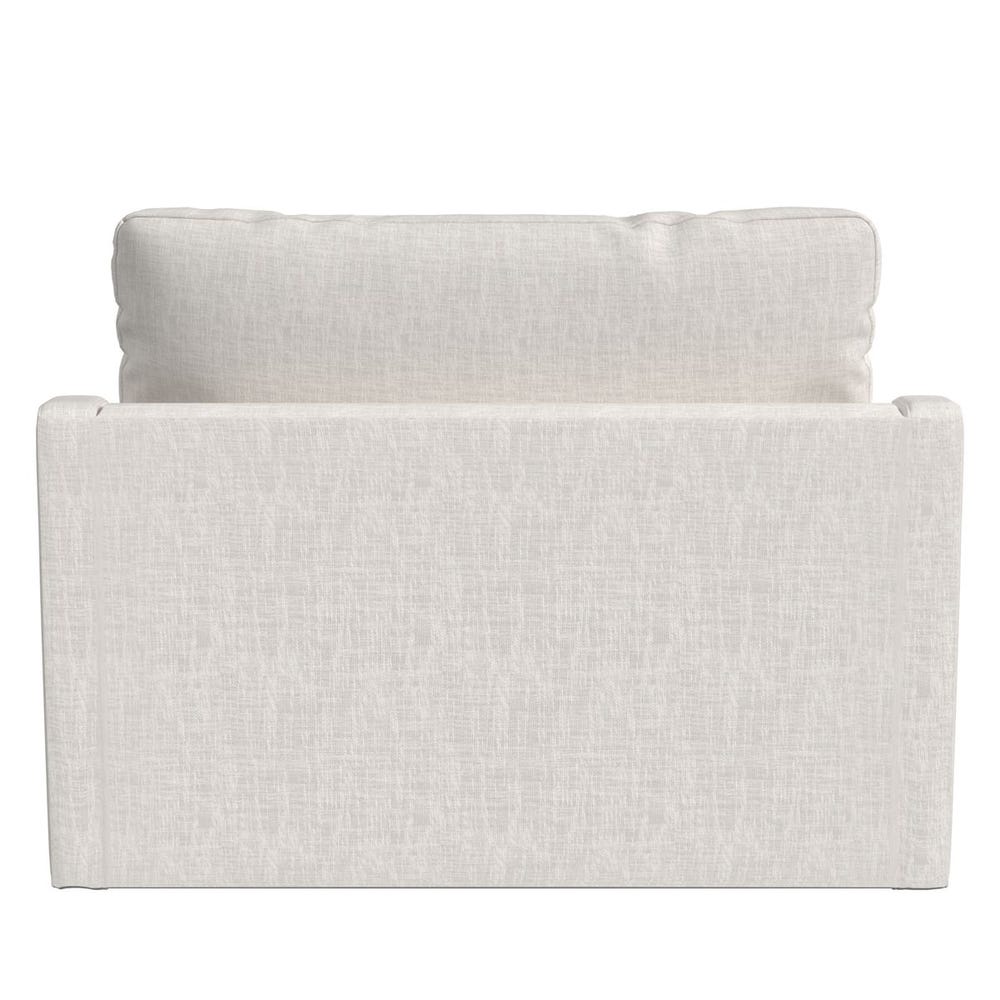 Slope Tufted Swivel Chair-and-a-Half - Lovely Linen Cream