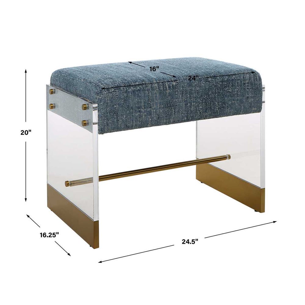 Apparition Small Bench - Aqua