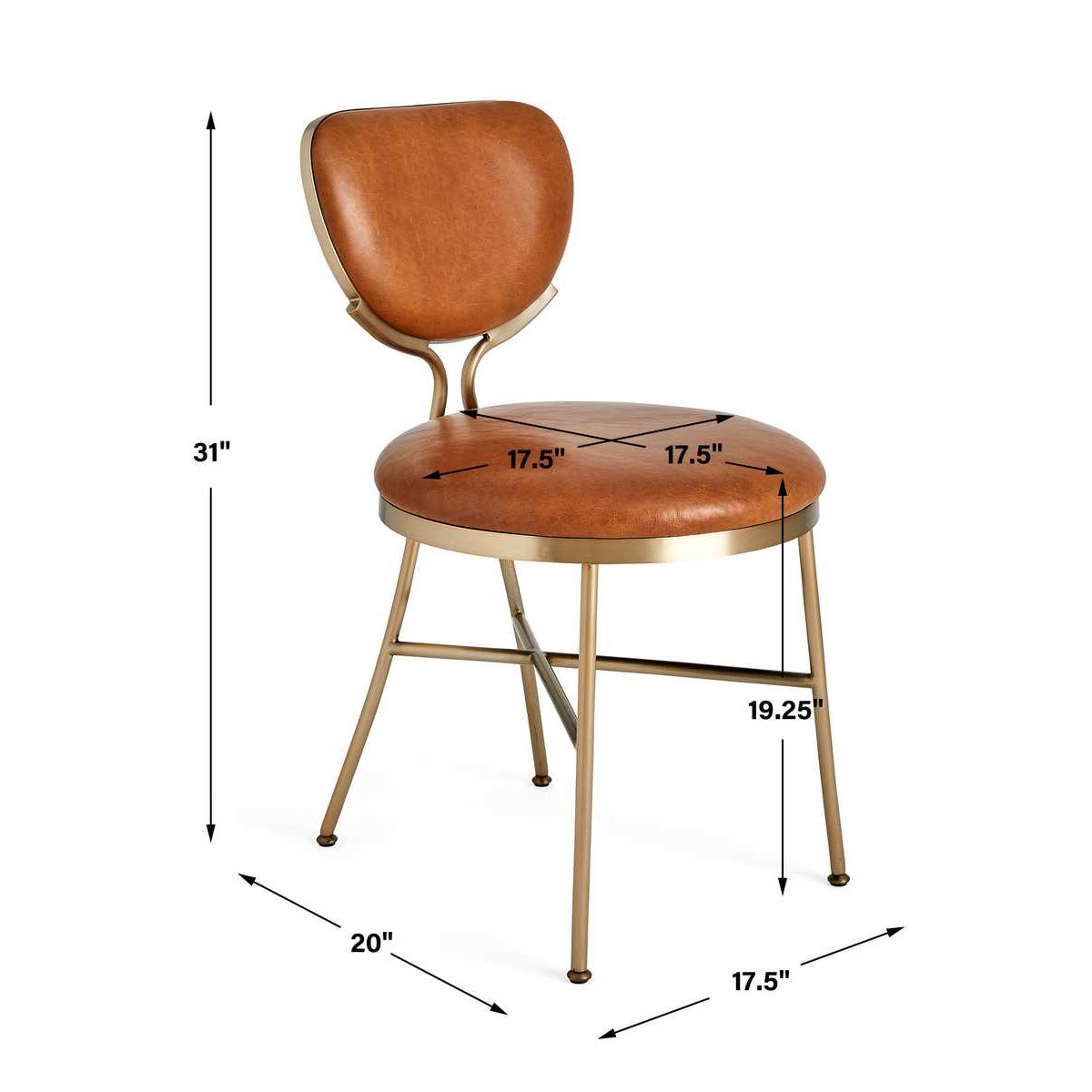 Perch Dining Chair - Dark Caramel