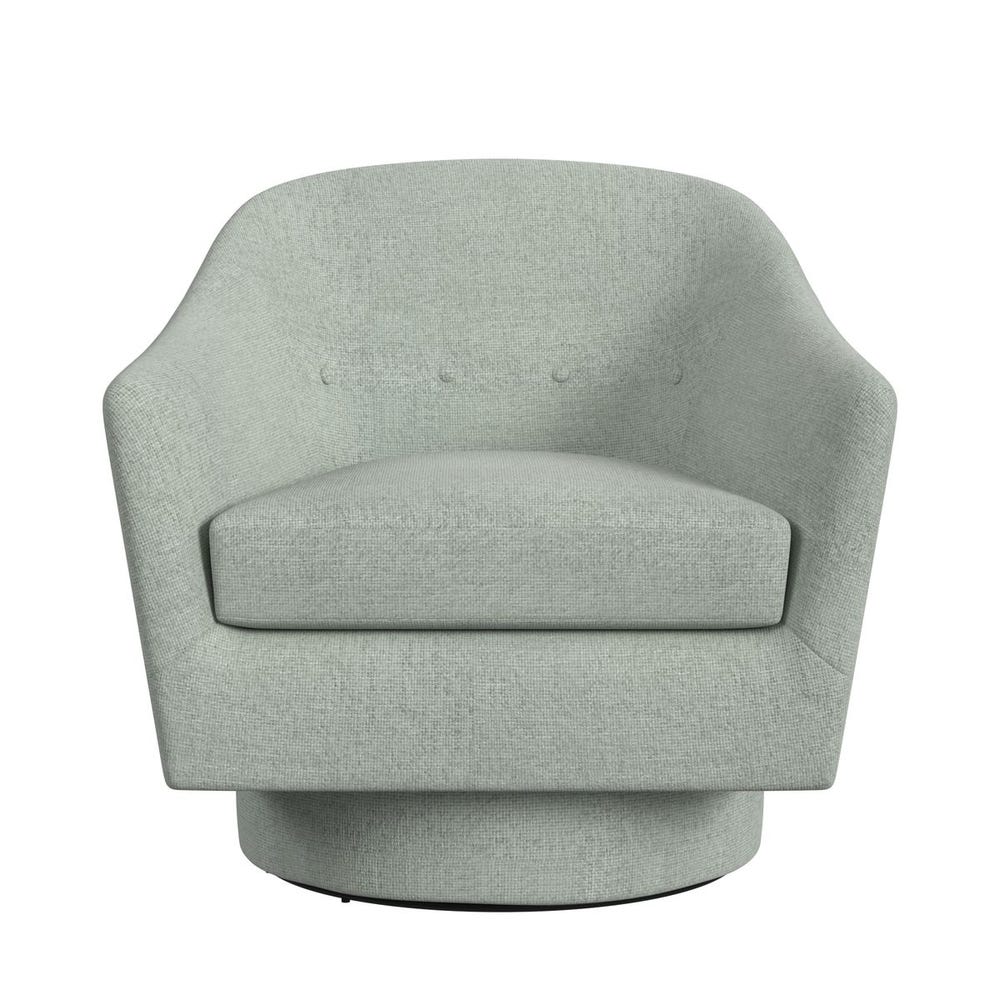 Coupe Swivel Chair - Criss Cross Sea Salt