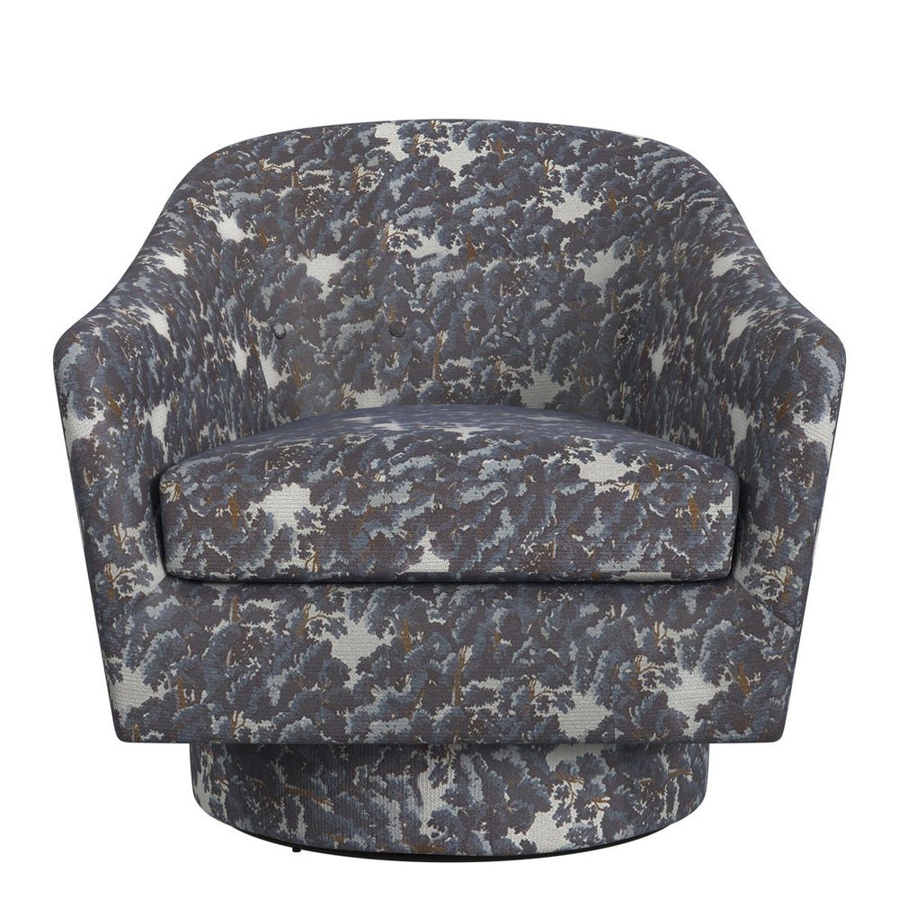 Coupe Swivel Chair - Baltic Forest Blue