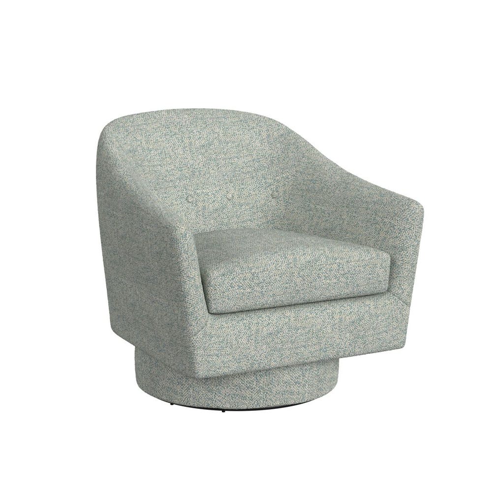 Coupe Swivel Chair - Tweedy Bird Sky