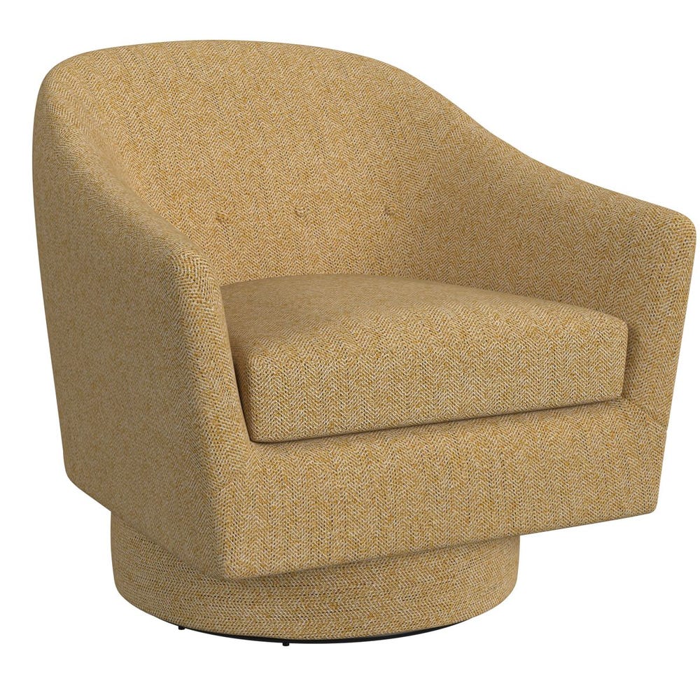Coupe Swivel Chair - Tweedy Bird Goldfinch