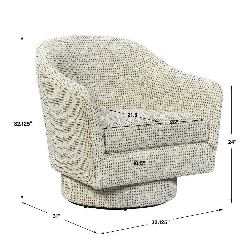 Coupe Swivel Chair - Dashing Olive