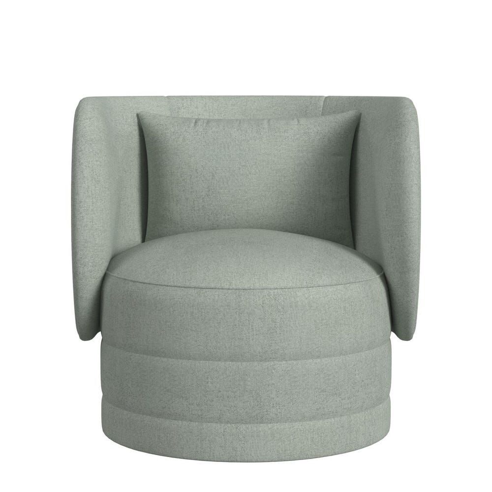 Sanctuary Swivel Chair - Criss Cross Sea Salt
