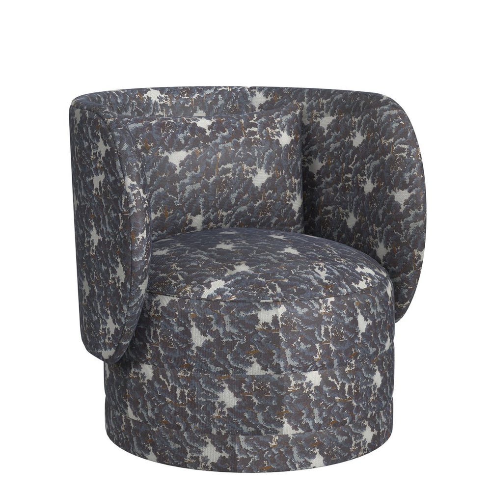 Sanctuary Swivel Chair - Baltic Forest Blue
