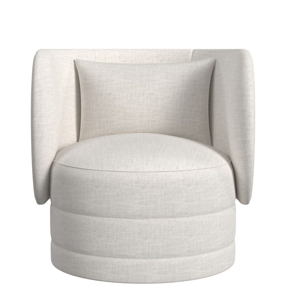 Sanctuary Swivel Chair - Lovely Linen Cream