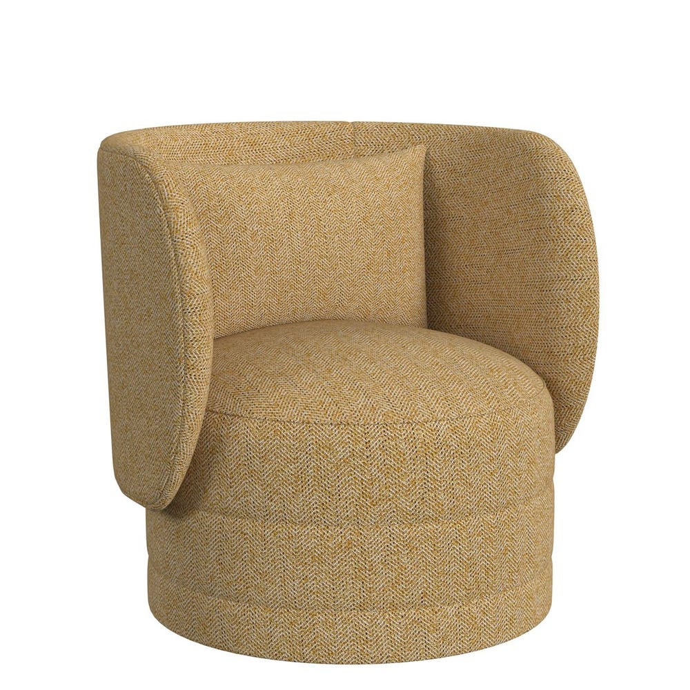 Sanctuary Swivel Chair - Tweedy Bird Goldfinch