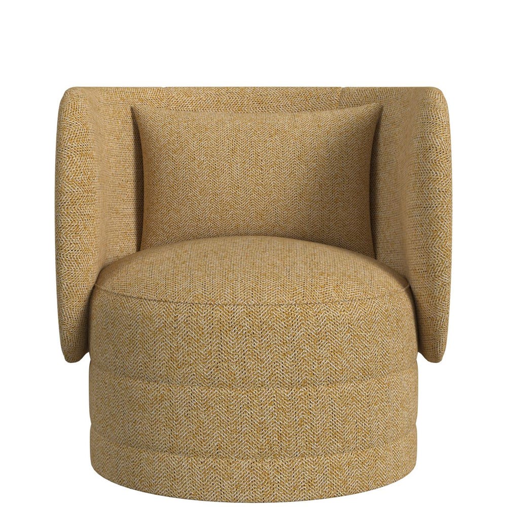 Sanctuary Swivel Chair - Tweedy Bird Goldfinch