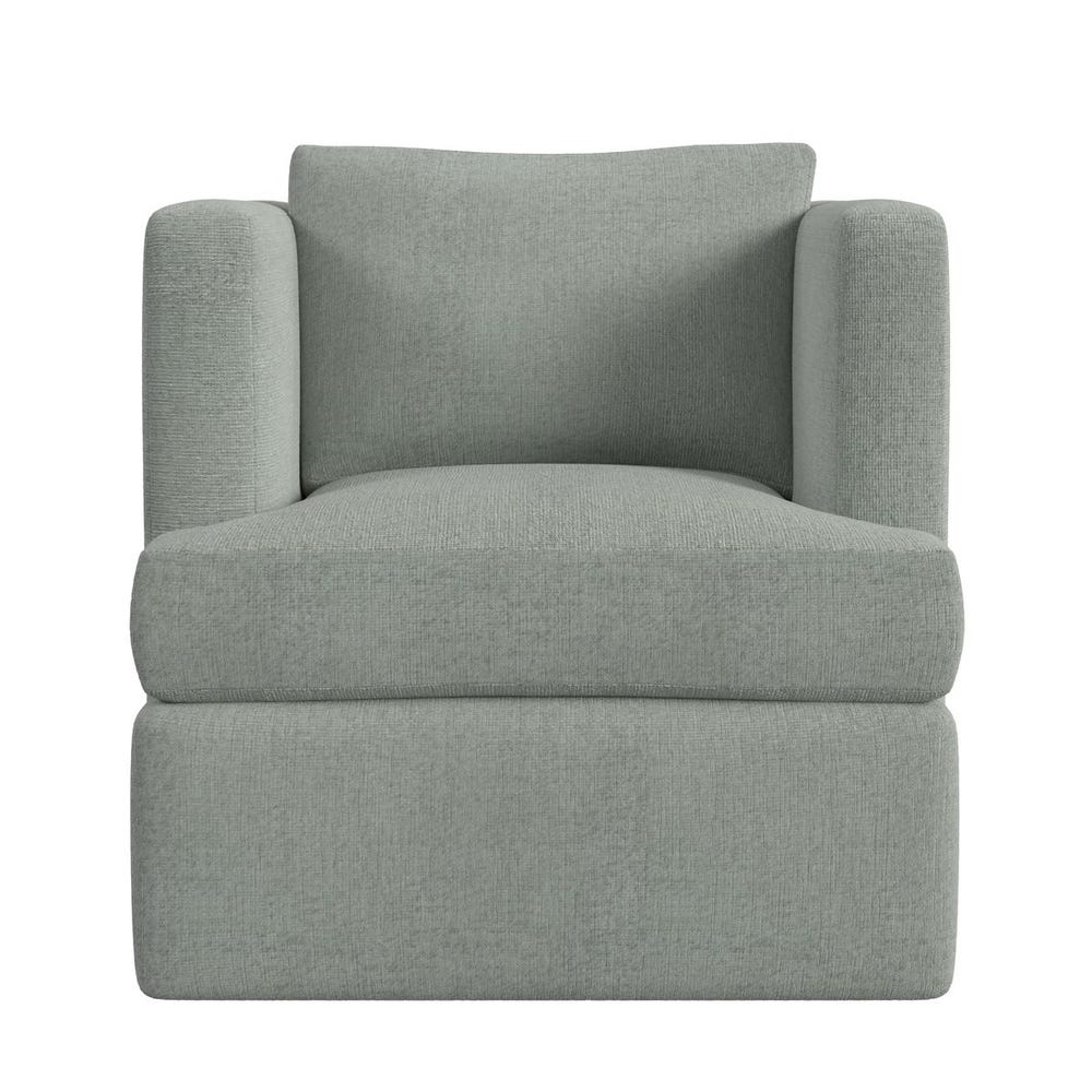 Elevated Swivel Chair - Criss Cross Sea Salt