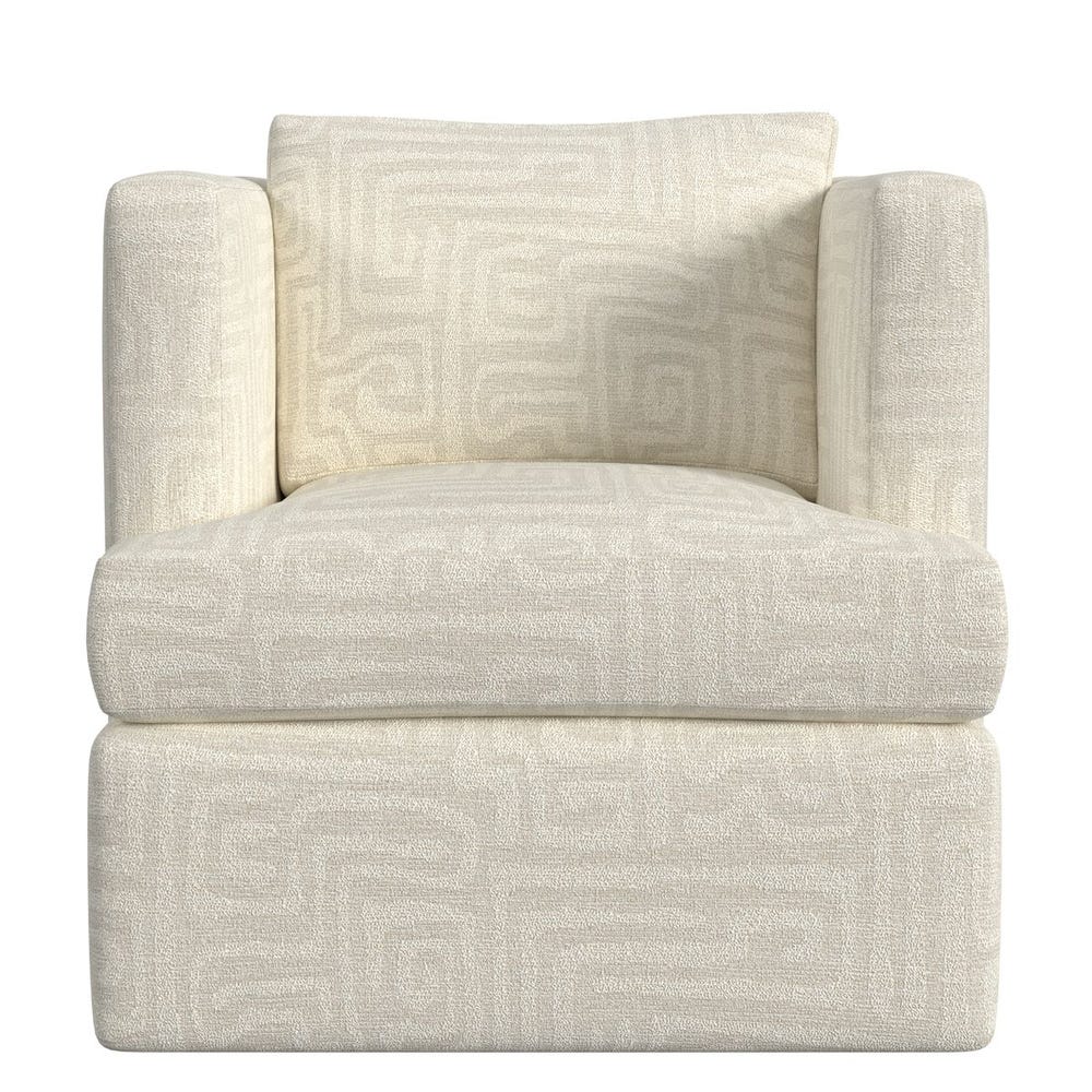 Elevated Swivel Chair - Maze Oyster