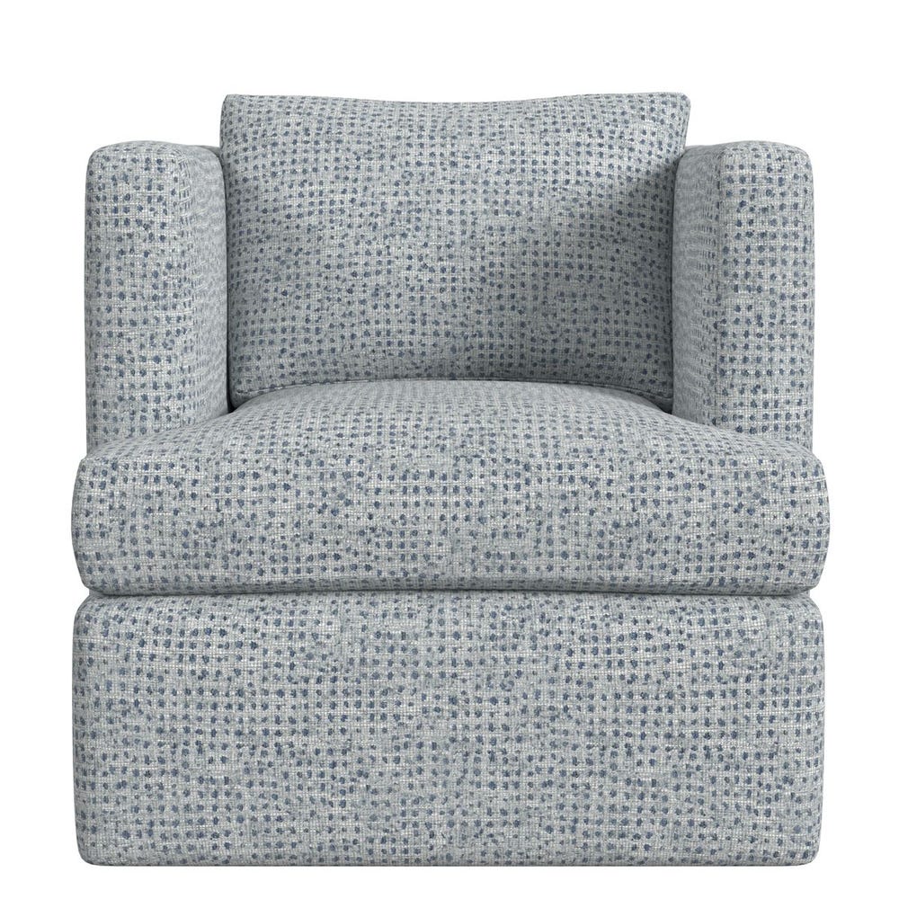Elevated Swivel Chair - Dashing Blue
