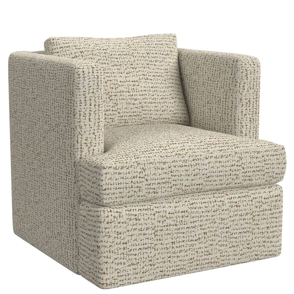 Elevated Swivel Chair - Hopscotch Creamy Espresso