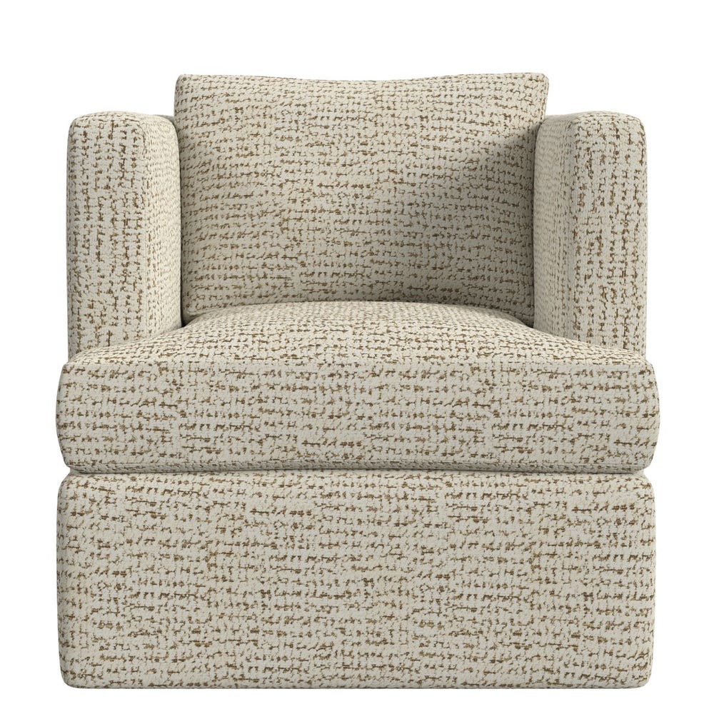 Elevated Swivel Chair - Hopscotch Creamy Espresso