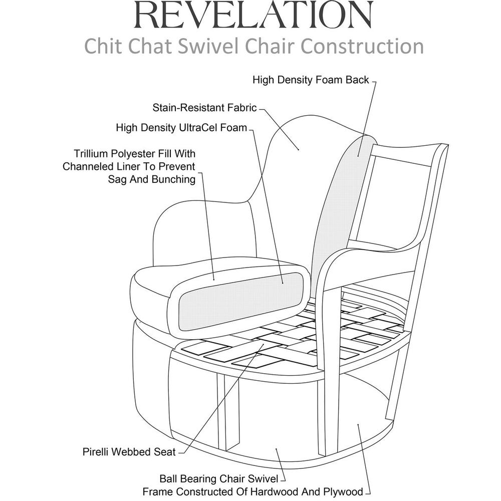 Chit Chat Swivel Chair - Hedge Green