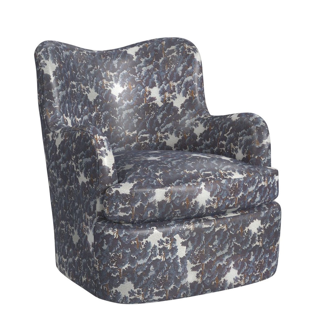 Chit Chat Swivel Chair - Baltic Forest Blue