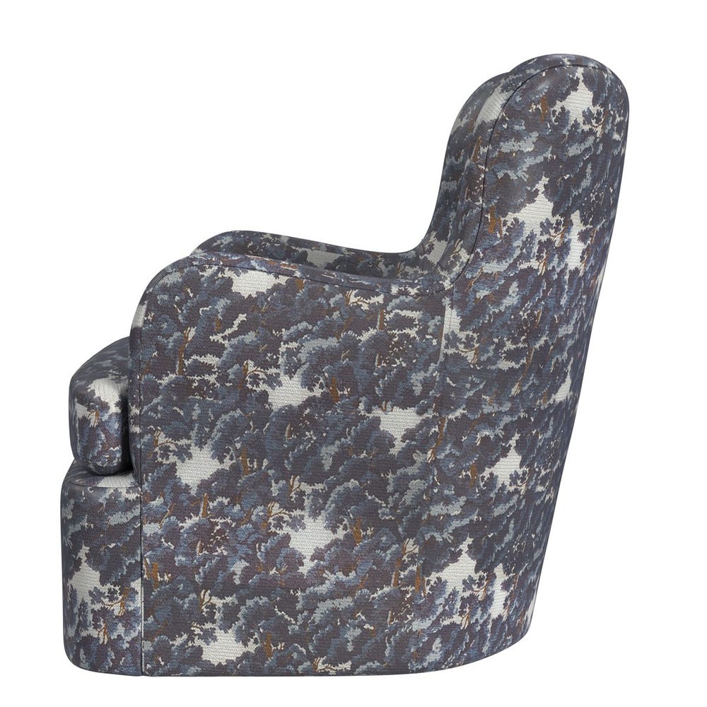 Chit Chat Swivel Chair - Baltic Forest Blue