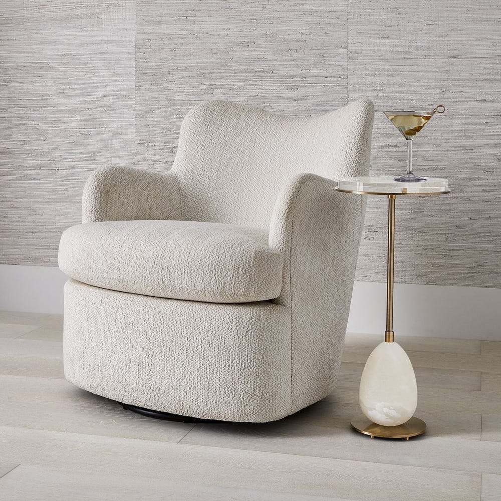 Chit Chat Swivel Chair - Cuddly Cream