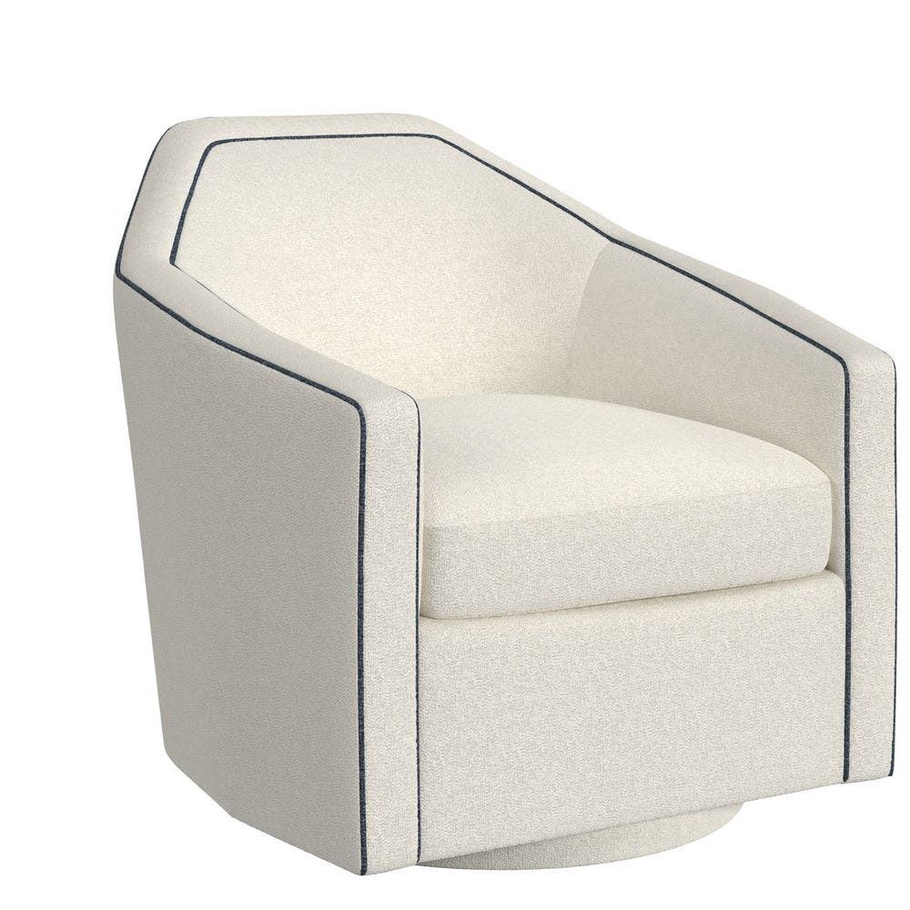 Repartee Swivel Chair - Field Snow/Lux Peacock