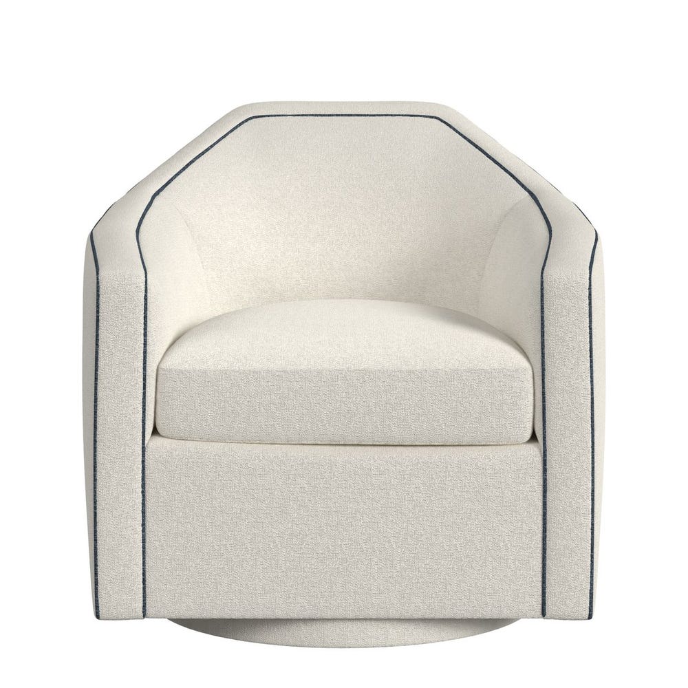 Repartee Swivel Chair - Field Snow/Lux Peacock