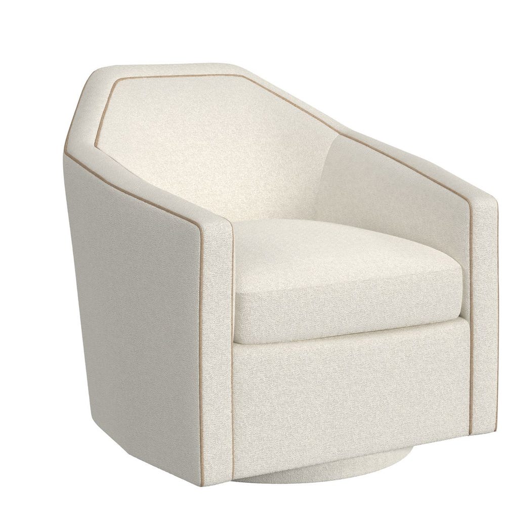 Repartee Swivel Chair - Field Snow/Lush Tawny