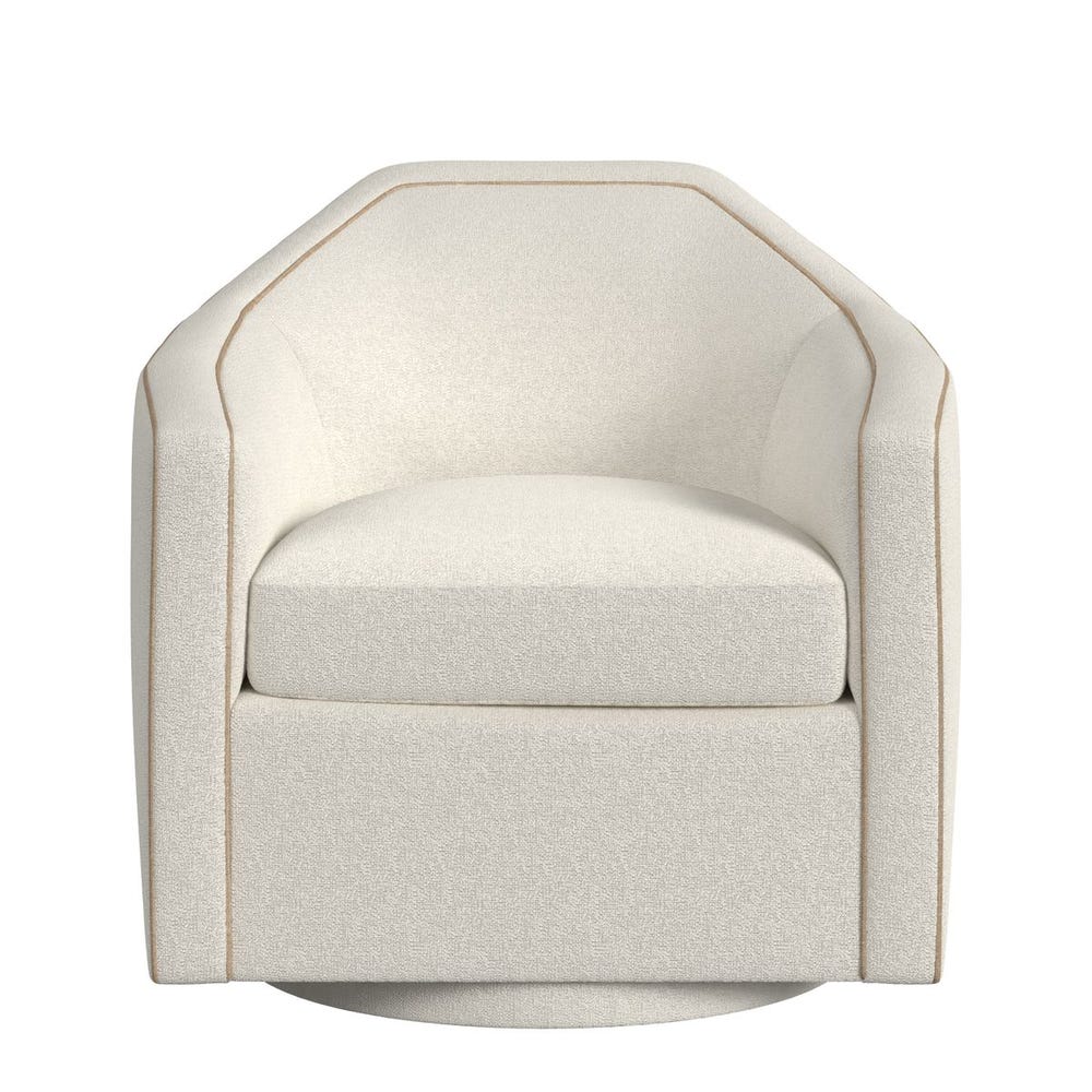 Repartee Swivel Chair - Field Snow/Lush Tawny