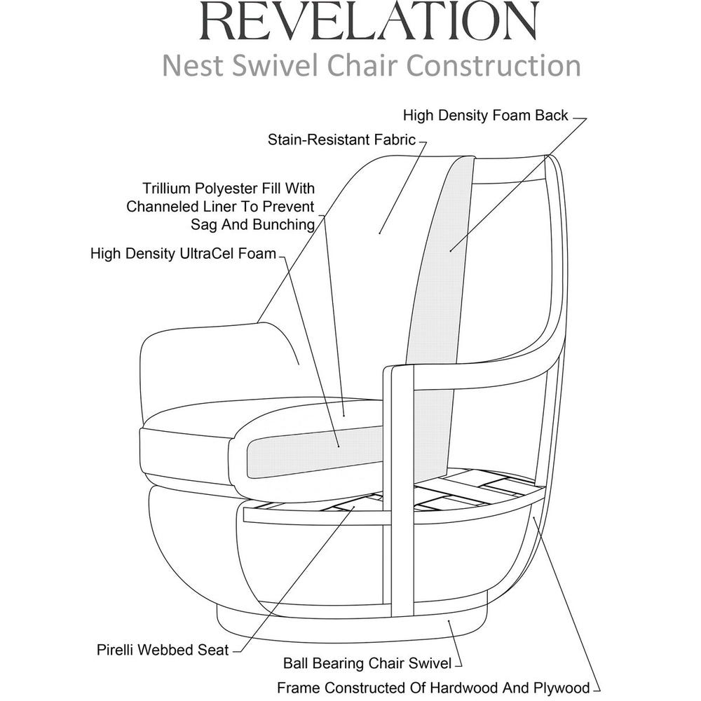 Nest Swivel Chair - Field Snow