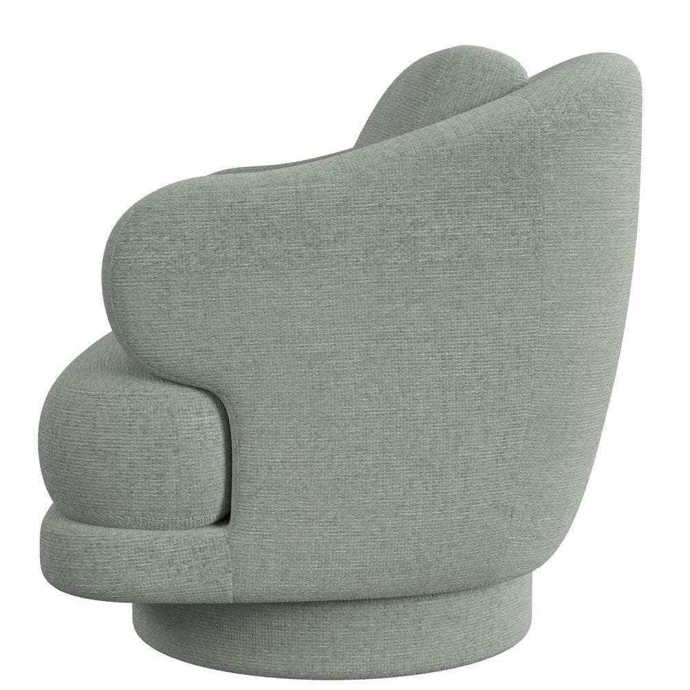 Cuddle Swivel Chair - Criss Cross Sea Salt