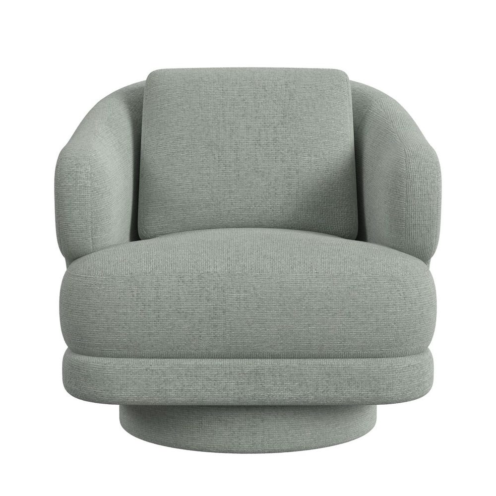 Cuddle Swivel Chair - Criss Cross Sea Salt