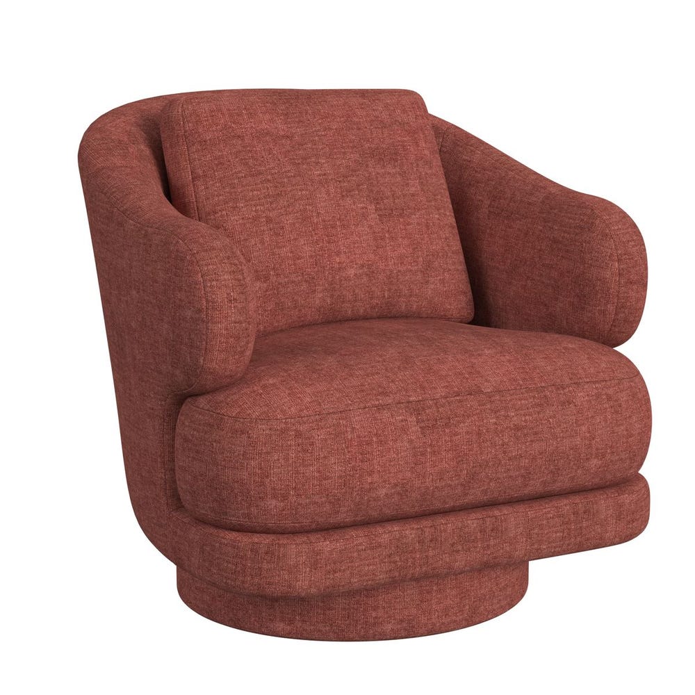 Cuddle Swivel Chair - Vintage Tea Rose
