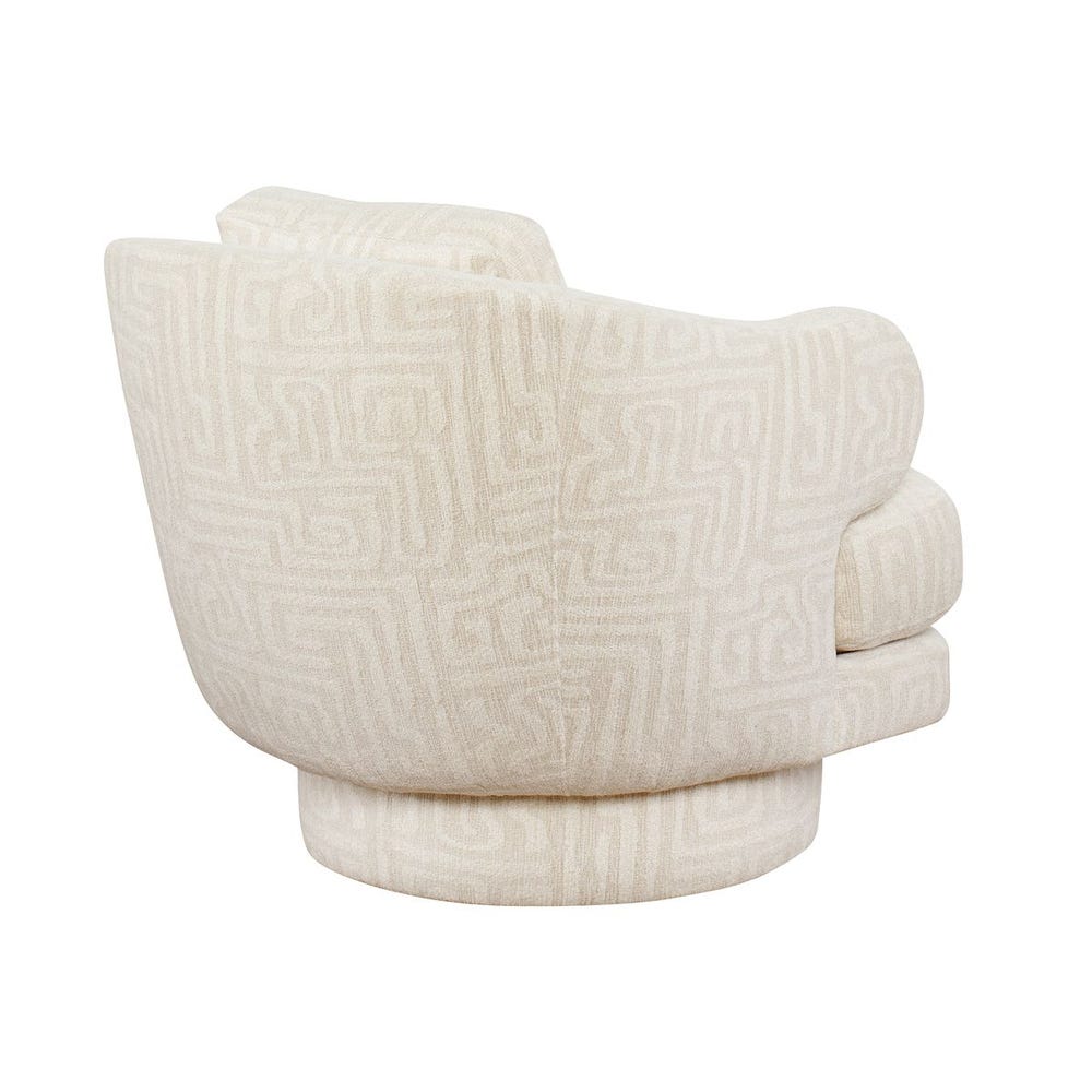 Cuddle Swivel Chair - Maze Oyster