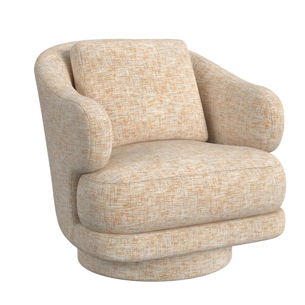 Cuddle Swivel Chair - Thatched Butterscotch