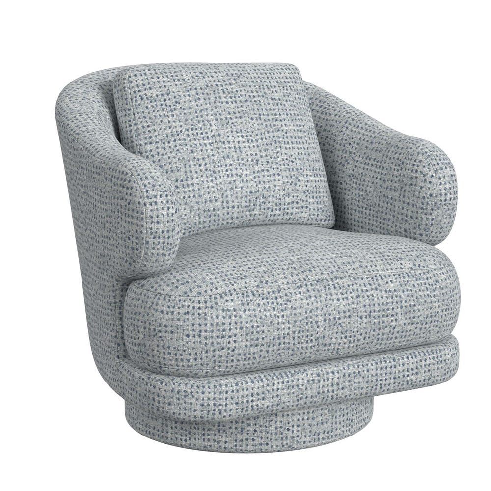 Cuddle Swivel Chair - Dashing Blue